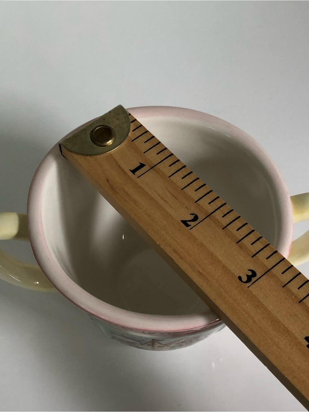 Vintage Y2K God Loves You Noah’s Ark Pastel Two-Handled Decorative Cup - Picture 10 of 12